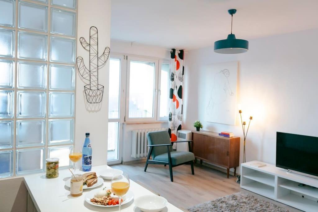 Wawaview! Studio With An Amazing View! Powisle. Warschau Exterior foto